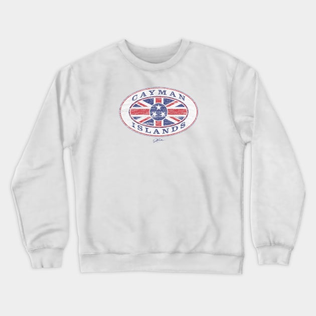 Cayman Islands Flag Medallion Crewneck Sweatshirt by jcombs